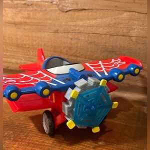 2015 Marvel Super Hero Adventures Stunt Wing Spider-Man Plane Playskool Heroes